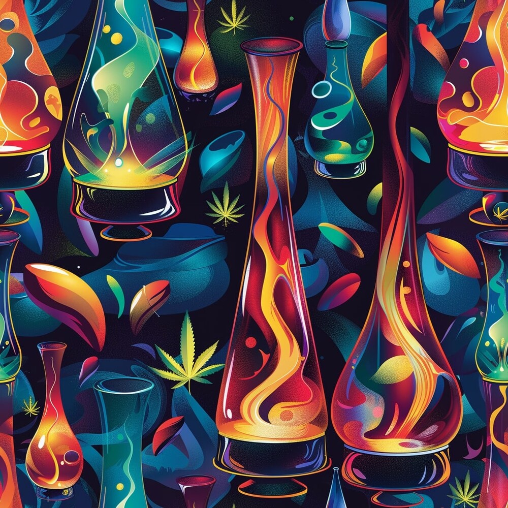 Lava Lamp Cannabis Fat Quarter Bundle