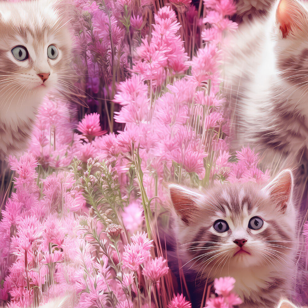 Kittens in Wildflowers Fat Quarter Bundle