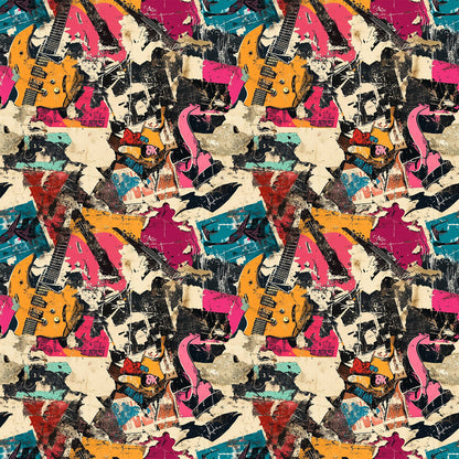 Grunge Rock Guitar Fat Quarter Bundle
