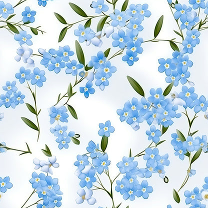 Forget Me Not Blue Florals Fat Quarter Bundle