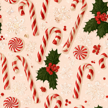 Festive Peppermint Cheer Fat Quarter Bundle