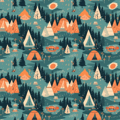 Camping Graphics Fat Quarter Bundle