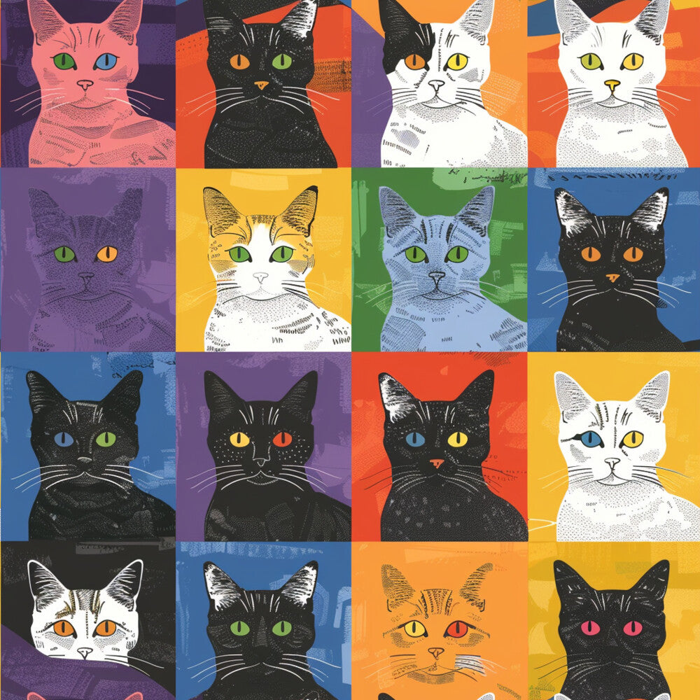 Cat Patchwork Fat Quarter Bundle