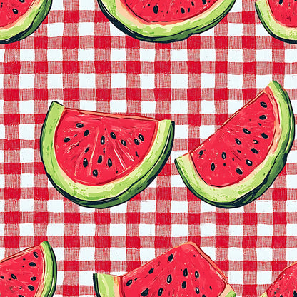 Watermelon Gingham Picnic Fat Quarter Bundle