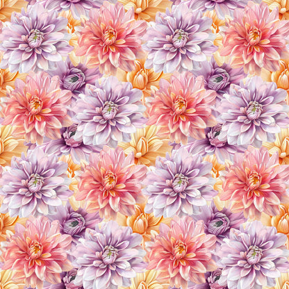 Birth Month Watercolor Petals Fat Quarter Bundle