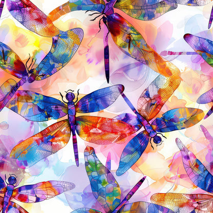 Alcohol Ink Dragonfly Fat Quarter Bundle