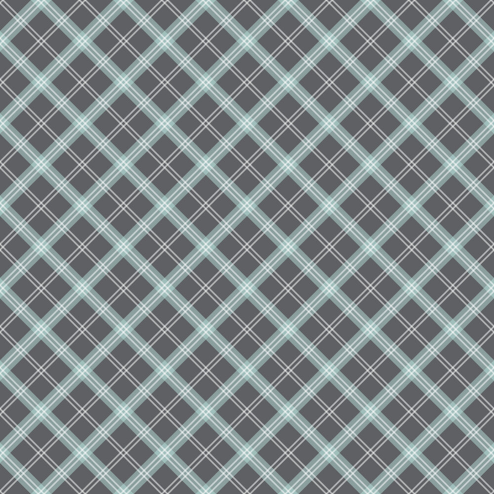 Mint Grey and White Plaid Fat Quarter Bundle