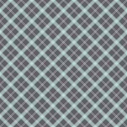Mint Grey and White Plaid Fat Quarter Bundle