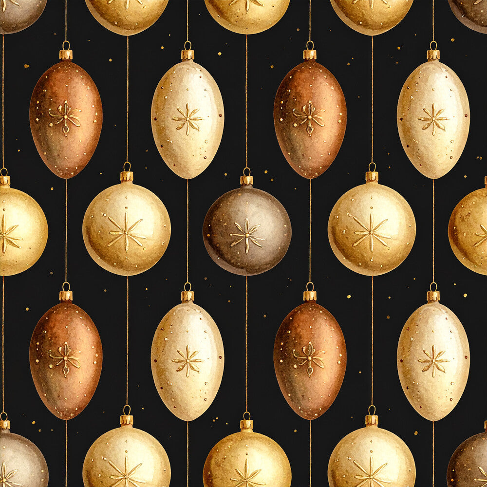 Golden Christmas Elegance Fat Quarter Bundle