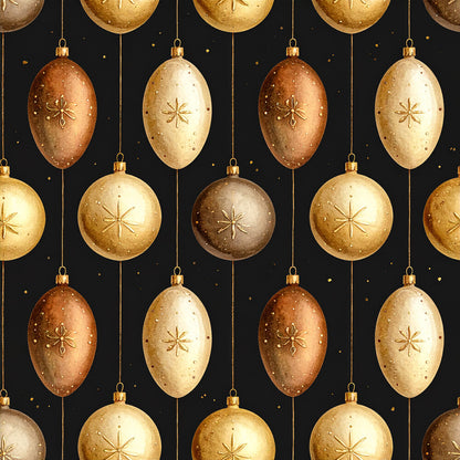 Golden Christmas Elegance Fat Quarter Bundle