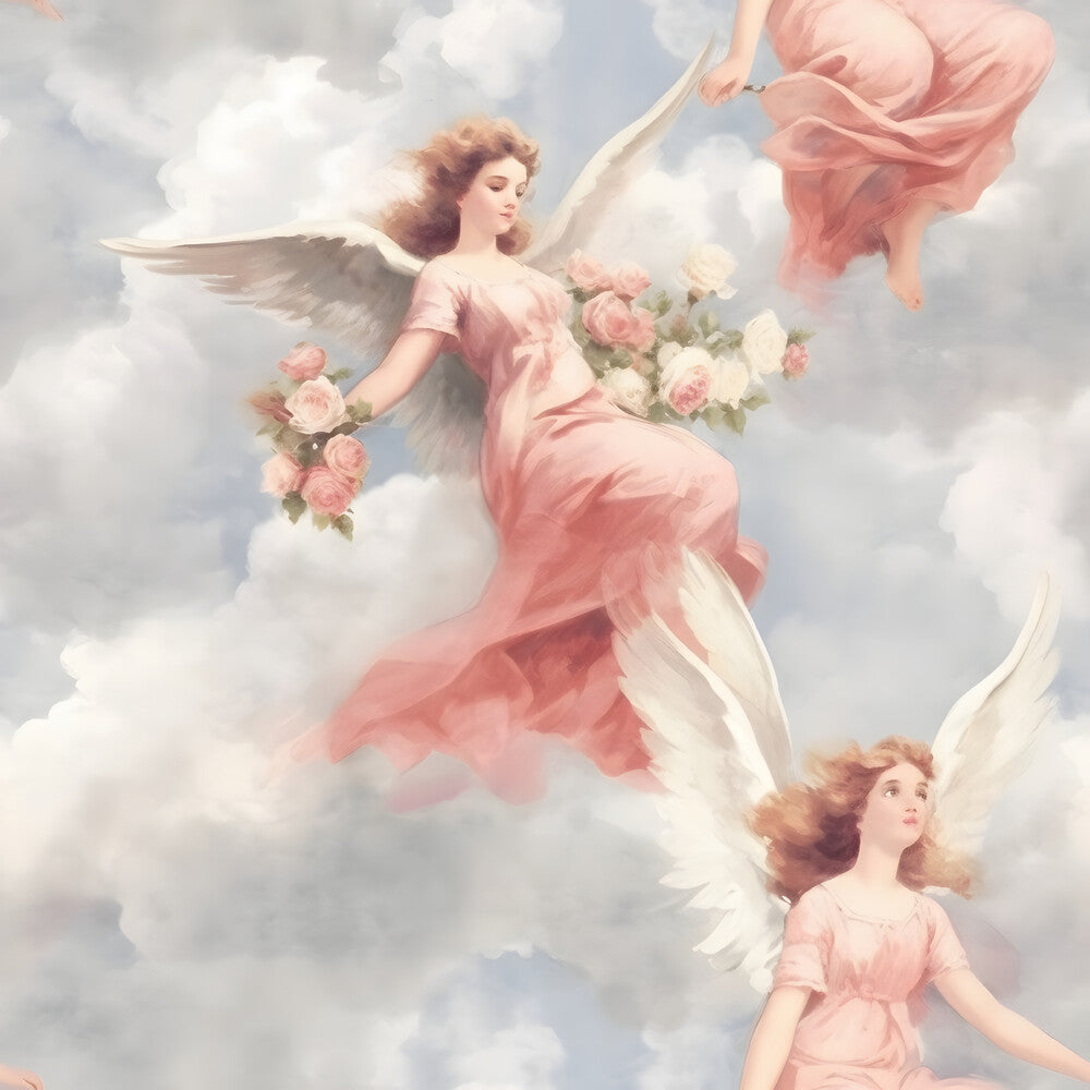 Vintage Angels in Heavenly Skies Fat Quarter Bundle