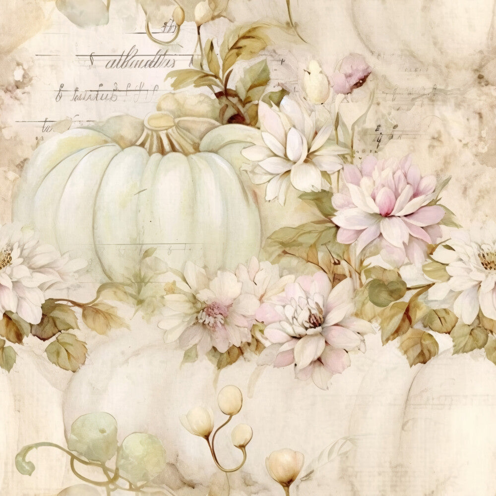 White Fall Pumpkins Fat Quarter Bundle