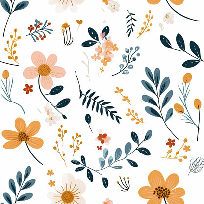 Minimalist Boho Flowers Fat Quarter Bundle