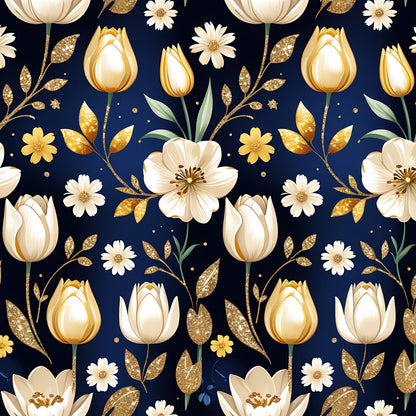 Golden Glitter Spring Fat Quarter Bundle