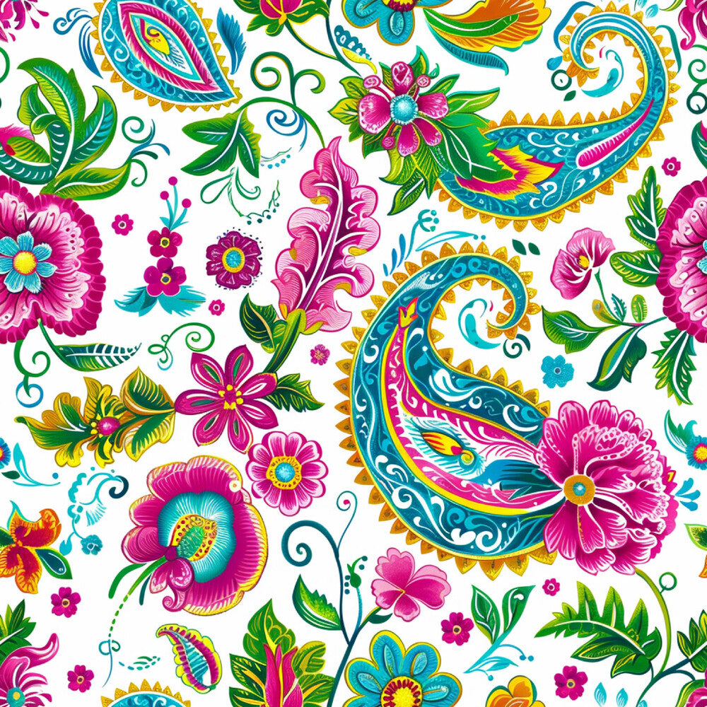 Bright Preppy Paisley Fat Quarter Bundle