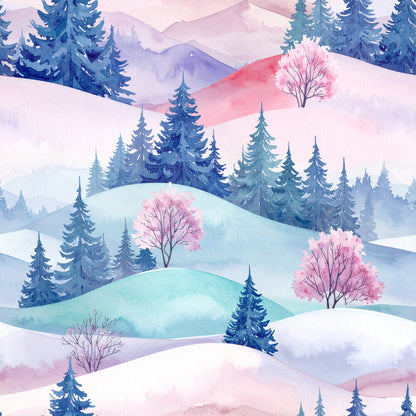 Pastel Christmas Wonderland Fat Quarter Bundle