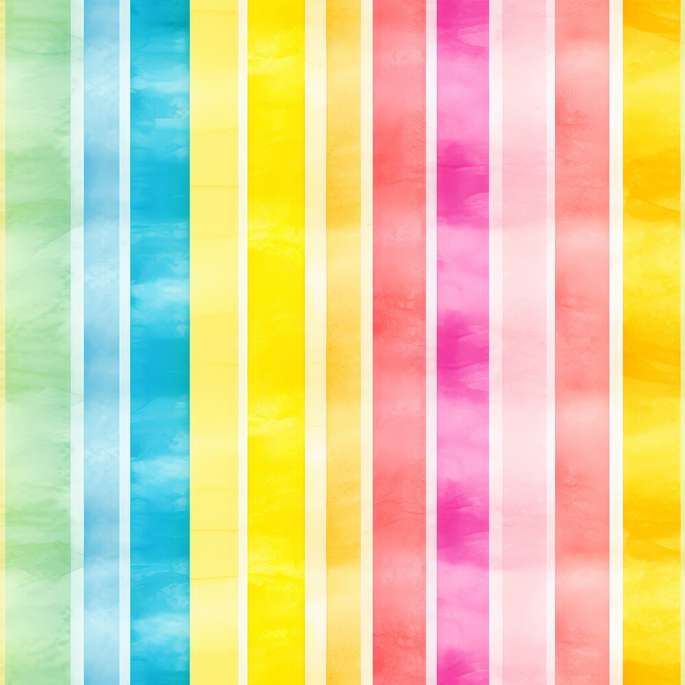 Watercolor Rainbow Stripes Fat Quarter Bundle