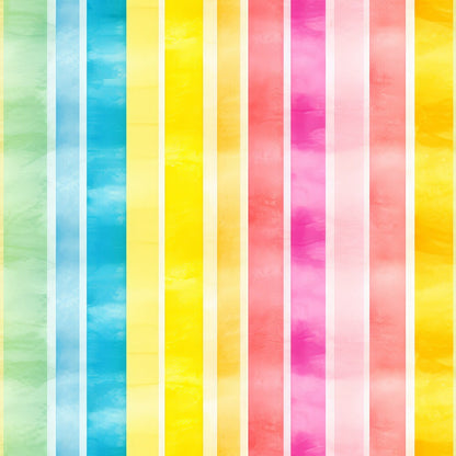 Watercolor Rainbow Stripes Fat Quarter Bundle