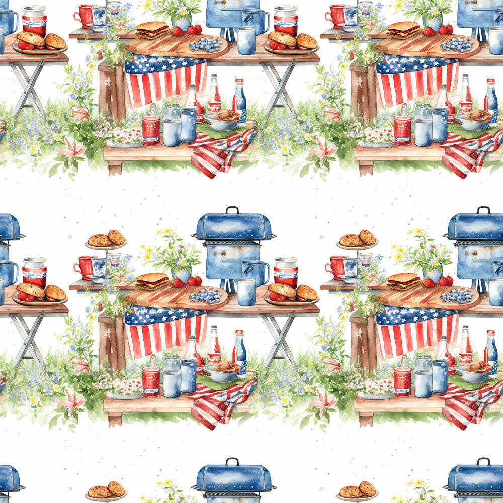 Red White and BBQ Fat Quarter Bundle