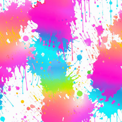 Colorful Paint Splashes Fat Quarter Bundle