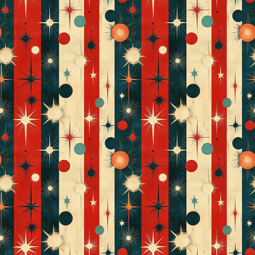 Sparkleworks Mid-Century 4th of July Fat Quarter Bundle