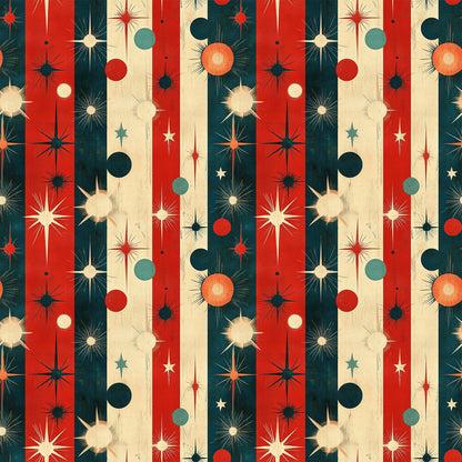 Sparkleworks Mid-Century 4th of July Fat Quarter Bundle