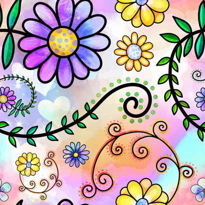 Watercolor Floral Collage Fat Quarter Bundle