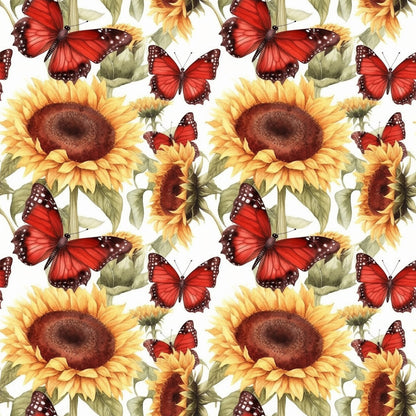 Sunflower and Butterfly Fat Quarter Bundle