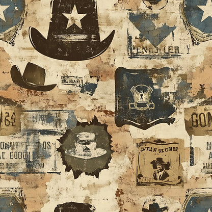 Wild West Wanted Signs Fat Quarter Bundle