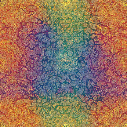 Rainbow Mandala Fat Quarter Bundle