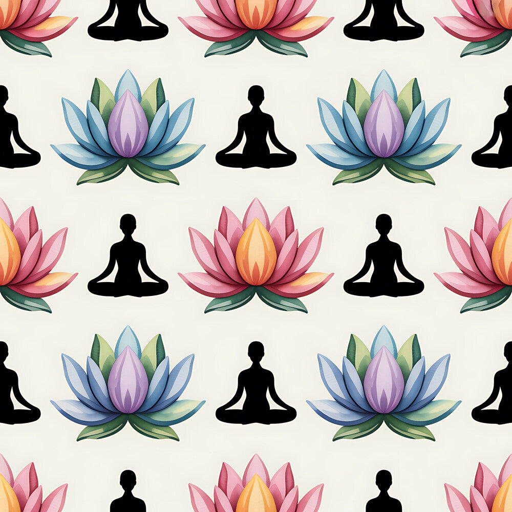 Yoga Poses Fat Quarter Bundle