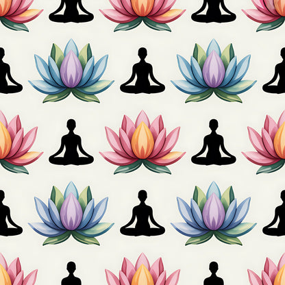Yoga Poses Fat Quarter Bundle