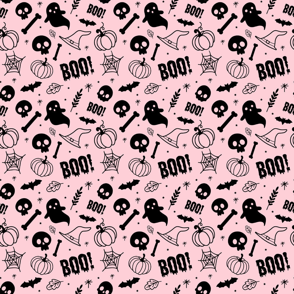 Small Pink Halloween Fat Quarter Bundle