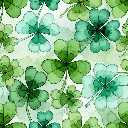 Alcohol Ink Shamrock Fat Quarter Bundle