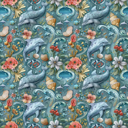 Swimming with Dolphins Fat Quarter Bundle