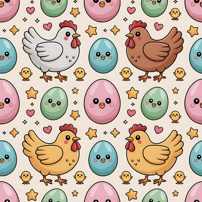 Chicken and Eggs Fat Quarter Bundle