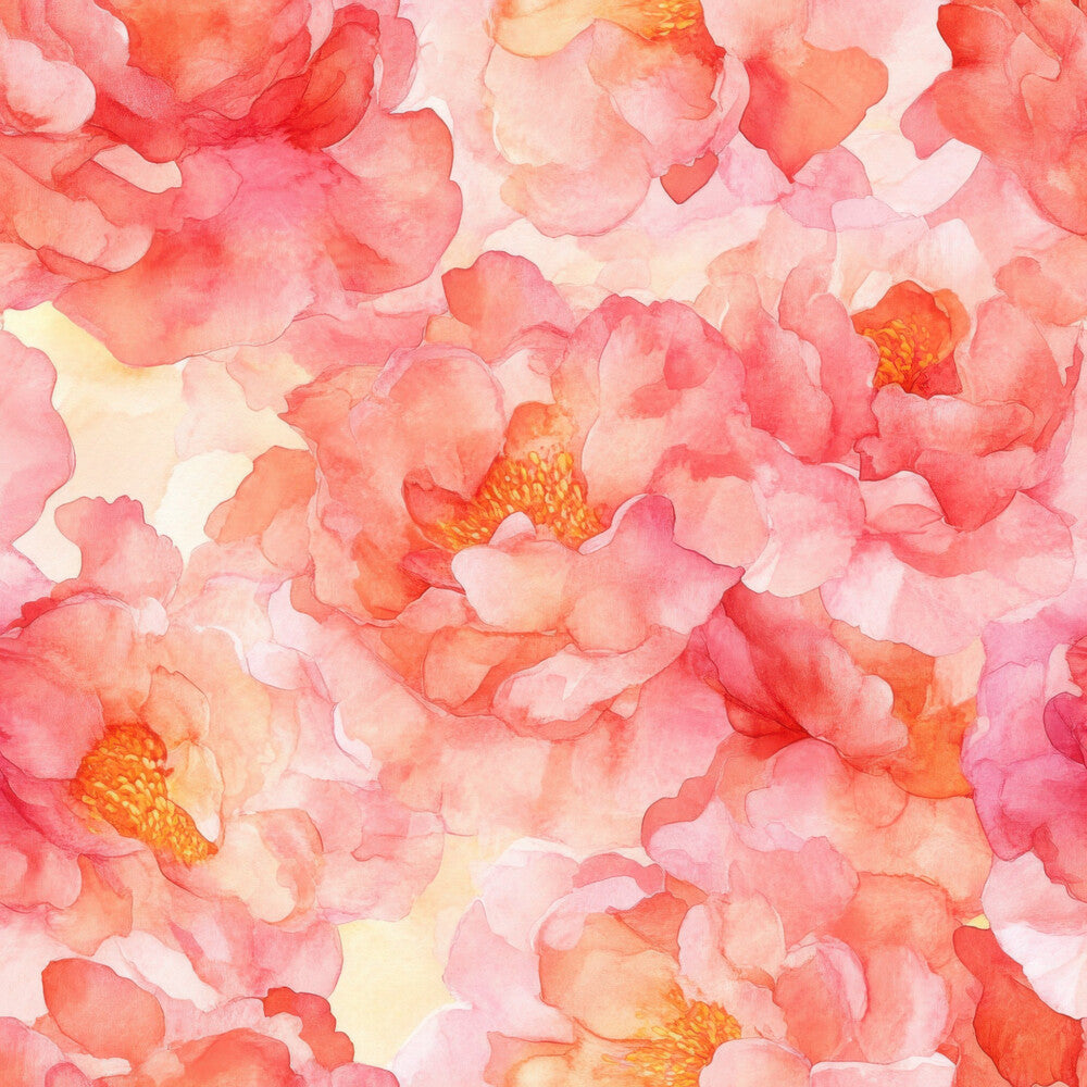 Sunset Coral Peony Fat Quarter Bundle