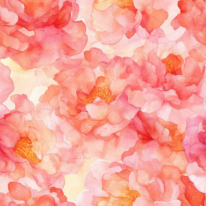 Sunset Coral Peony Fat Quarter Bundle