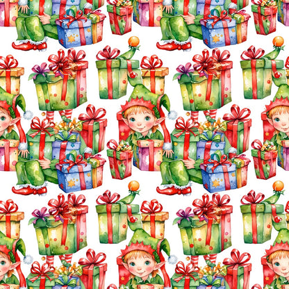 Christmas Gnomes Fat Quarter Bundle
