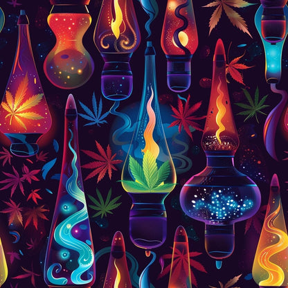 Lava Lamp Cannabis Fat Quarter Bundle