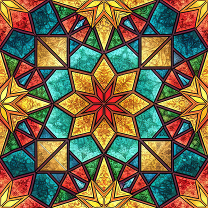 Stained Mosaic Glass Fat Quarter Bundle