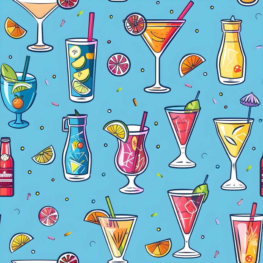 Summer Cocktails Fat Quarter Bundle
