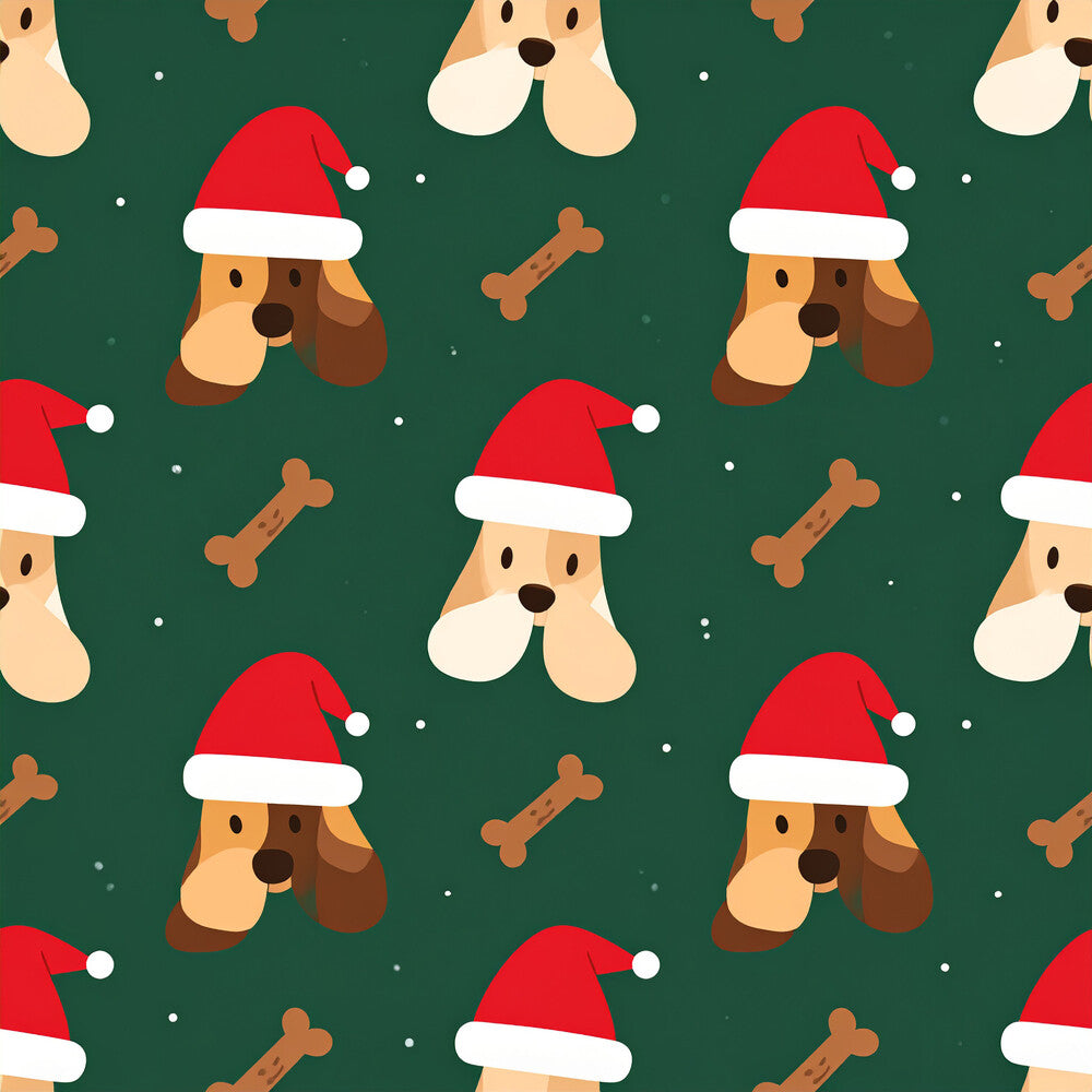 Festive Dogs And Holiday Cheer Fat Quarter Bundle