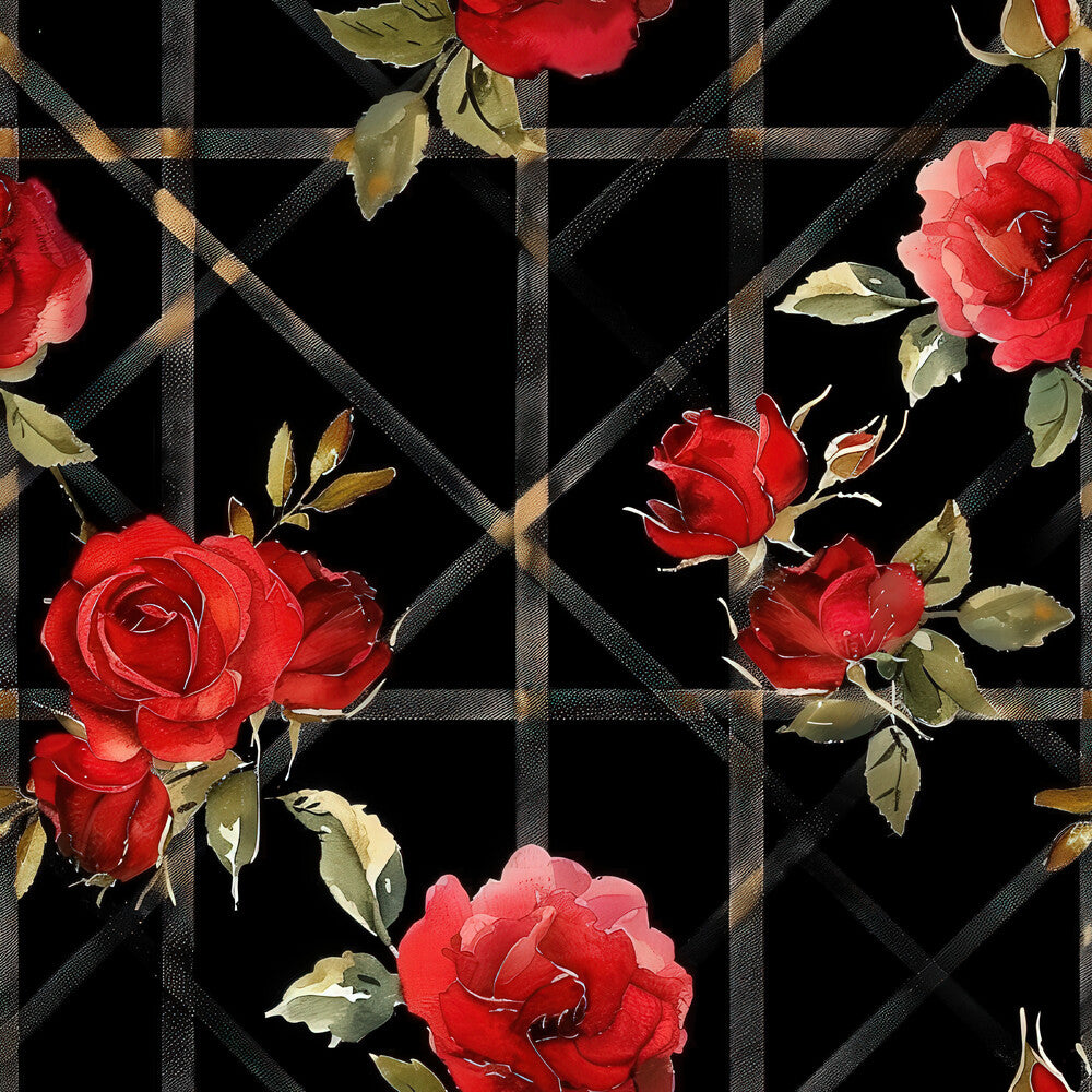 Red Baroque Roses Fat Quarter Bundle