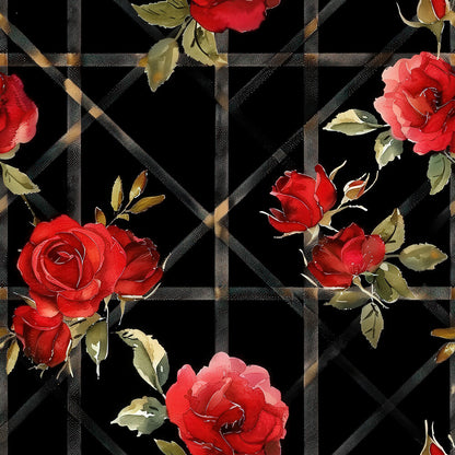 Red Baroque Roses Fat Quarter Bundle