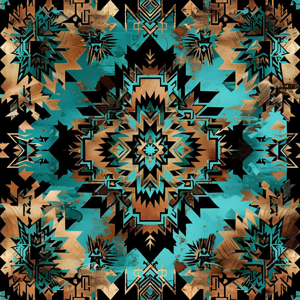 Aztec Turquoise Fat Quarter Bundle