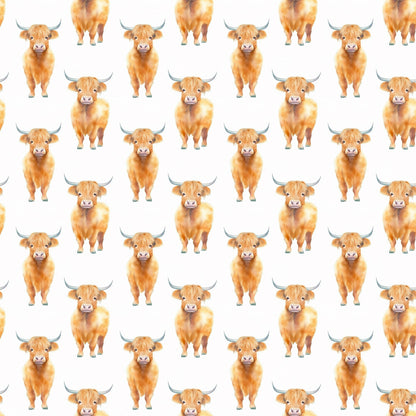 Funky Highland Cows Fat Quarter Bundle