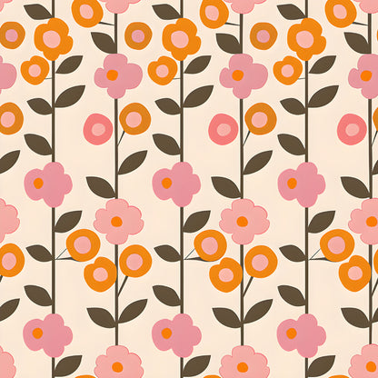 70s Retro Flowers Fat Quarter Bundle