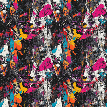 Grunge Rock Guitar Fat Quarter Bundle