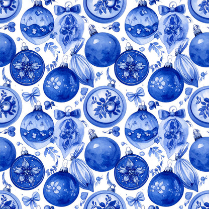 Royal Blue Ornament Elegance Fat Quarter Bundle
